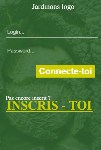 Application web Jardinons