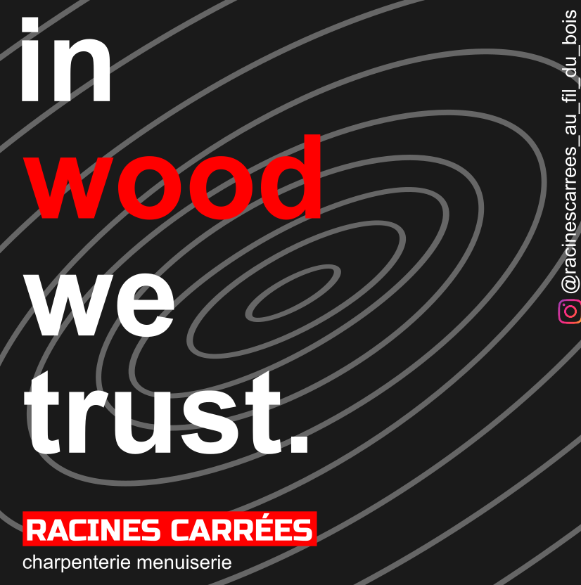 stickers in wood we trust en